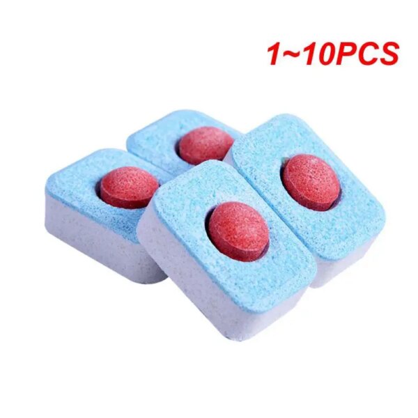 1~10PCS Dishwasher Detergent Concentration Rinse Block Powerful Ball Oil Cleaning Agent Household Supplies Dishwasher Cleaner