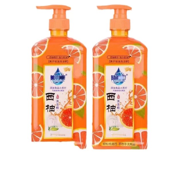 Dish Soap Squeeze Dishwashing Liquid Non-Scratch Sponges for Dishes Original Scent Degreasing