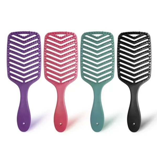 1PC Wide Teeth Air Cushion Combs Women Scalp Massage Comb Hair Brush Hollowing Out Home Salon DIY Hairdressing Tools