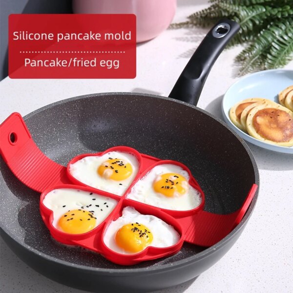 1pc Silicone Egg For Kitchen Nonstick Maker Mold Baking Accessories Tools Gadgets Egg & Pancake Rings Kitchen Gadgets