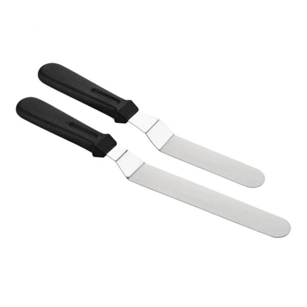 2 Pcs Cake Spatula Kitchen Set Utensil Cream Spreader Flour Pastry Jam Scraper Baking Tool Pp