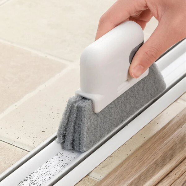 2-in-1 Groove Cleaning Tool Creative Window Groove Cleaning Cloth Window Cleaning Brush Windows Slot Cleaner Brush Groove Brush