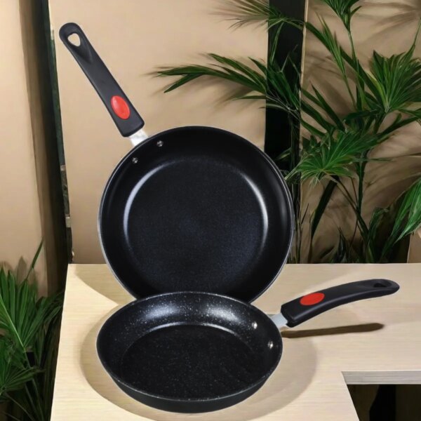 20cm/28cm Frying Pan Set Non Stick Cooking Pot with Heat Resistant Handle Egg Frying Pan Suitable for Induction Cooker Gas Stove