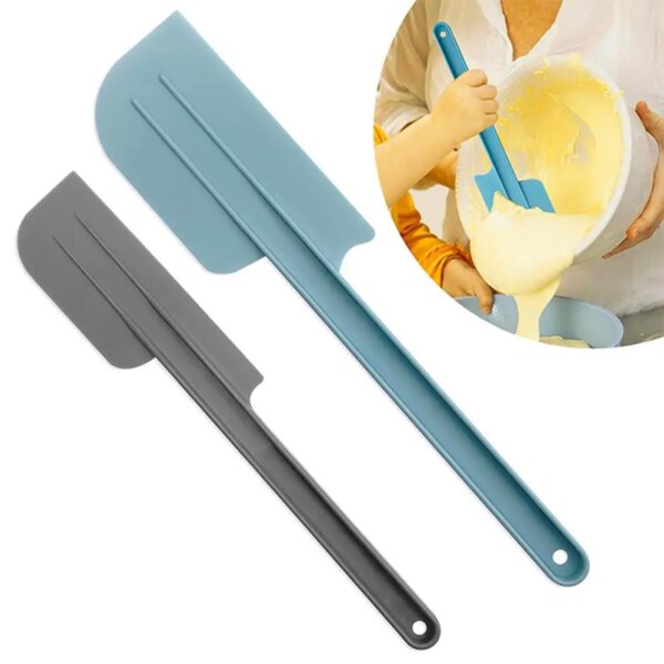 2pcs/set Plastic  Spatula Long Handle Heat-resistant Cake Making Spatula Cream Baking Tools