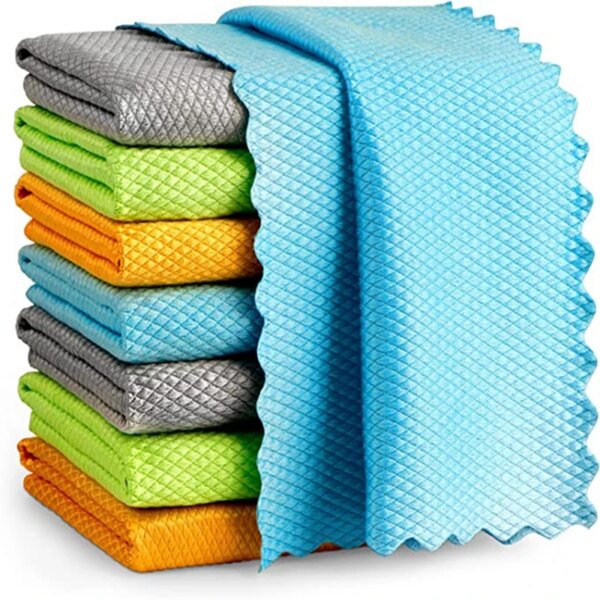 30*40cm Microfiber Cleaning Cloth NanoScale Streak-Free Miracle Scale Wipe Reusable Easy Clean Washing Rags Home Cleaning Tools