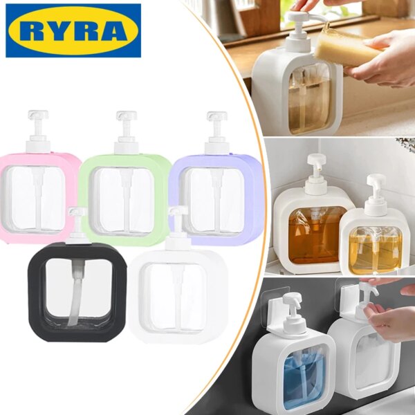 30/50/100/300/500ML Liquid Soap Dispenser Empty Pump Shampoo Bottle Dish Soap Container Bathroom Shower Laundry Liquid Storage