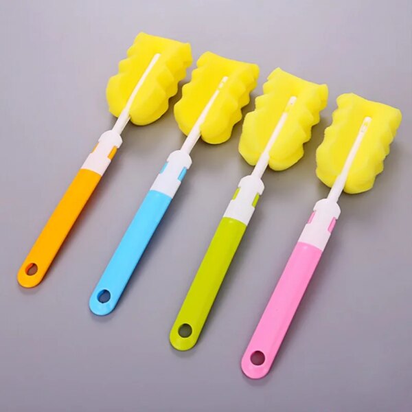 4/7Pcs/Set Sponge Cleaning Brush for Baby Feeding Bottle Weed Pipe Clean Supplies Dryer Vent Cleaner Stainless Steel Clean Brush