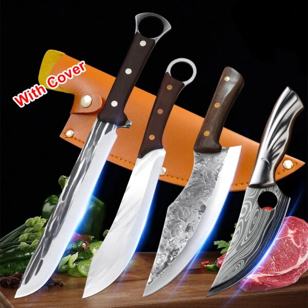 5CR15 Forging Stainless Steel Butcher Chopping Knife Meat Cleaver Slicing Chef Boning Knife Cooking Tools For The Kitchen