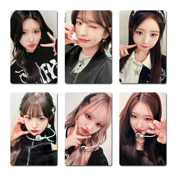 6Pcs/Set KPOP IVE Album Japan Offline Cards LOMO Cards Eleven Girl Group Won Young GAEUL LEESEO LIZ Rei Postcard Photo Card