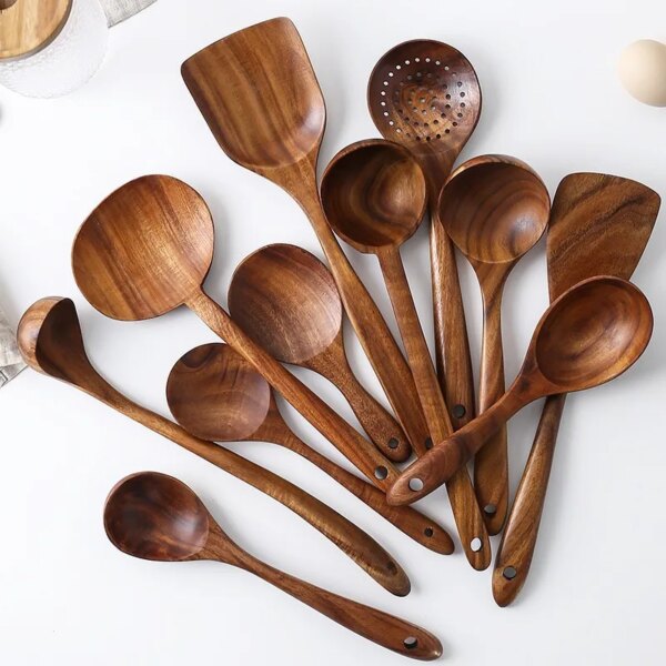 Black Walnut Kitchen Utensils Solid Wood Kitchen Cooking Tools Kitchenware Accessories Kitchen Tools Kitchen Utensils Set