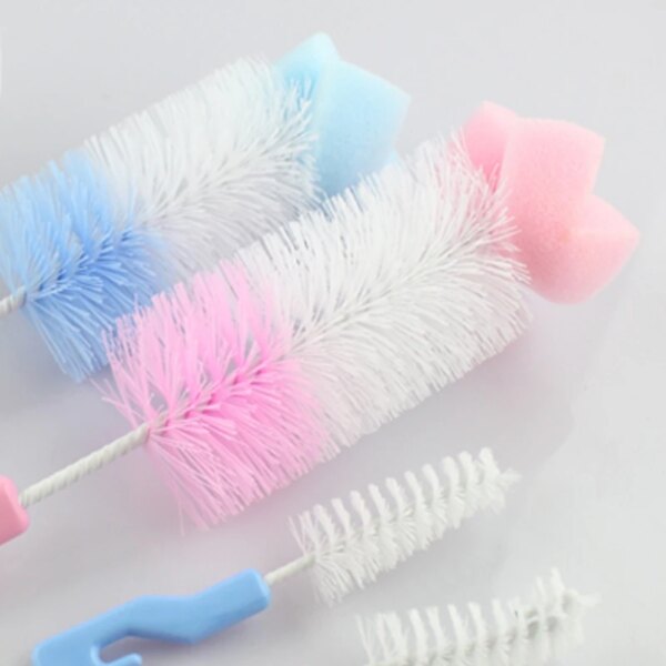 Bottle Cleaning Brush Water Bottle Cleaner for Washing Baby Bottles Sponge Cleaning Large Small Brush Cleaner Set