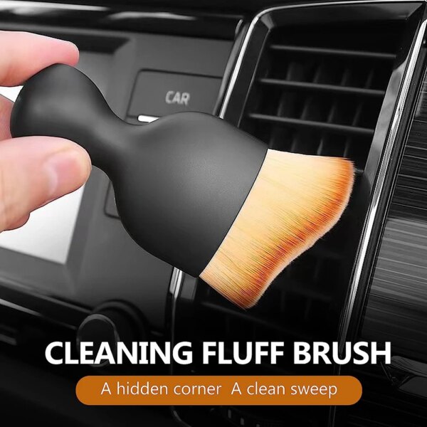 Car Interior Cleaning Tool Air Conditioner Air Outlet Cleaning Artifact Brush Car Brush Car Crevice Dust Removal Car Detailing