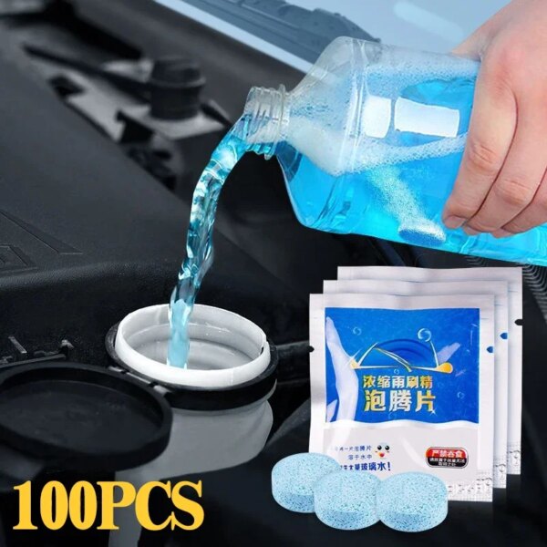 Car Solid Cleaner Windscreen Wiper Effervescent Tablets Auto Window Cleaning Automobile Glass Water Wiper Washing Tablets