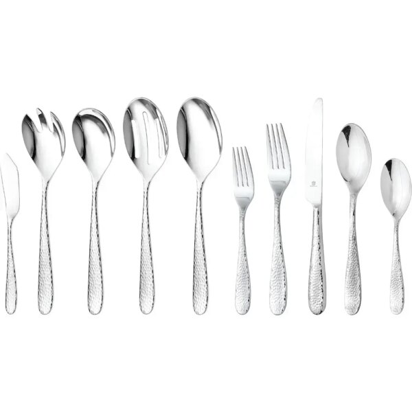 Dinner Set 45 Piece Silverware Set For 8 Stainless Steel Cutlery Dinnerware Sets Mirror-Polished Dishwasher Safe Cutlery Fork