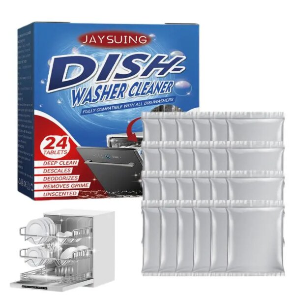 Dishwasher Cleaning Tablets Oil Stain Removal Dishwasher Cleaner And Deodorizer Removes Washing Machine Kitchen Accessories