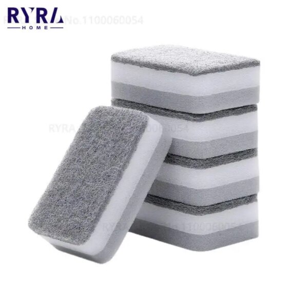 Double-sided Sponge Wipe Dishwashing Utensil Rag Gentle Cleansing Easy To Clean Household Products Cleaning Cloth Household Use