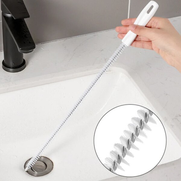 Drain Cleaner Pipe Dredging Brush Bathroom Hair Sewer Sink Cleaning Brush Flexible Cleaner Clog Plug Hole Remover Tool