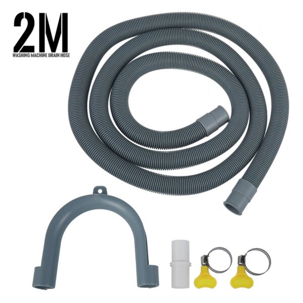 Drain Hose Extension Pipe Kit 6.6FT Replacement Drain Hose for Washing Machine Washer Dryer Dishwasher & Other Applications