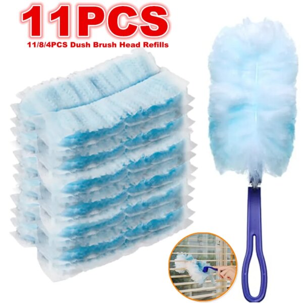 Duster Refills Disposable Duster Refills Replacement Head for Cleaning Electrostatic Duster Head Reusable with Duster Handle