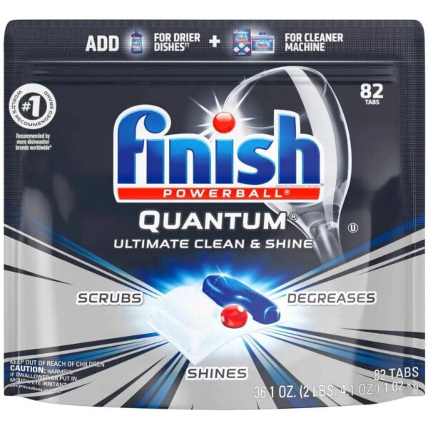 Finish Gel and Liquid Dishwasher Detergents, 36.1 Ounce, 82 Count