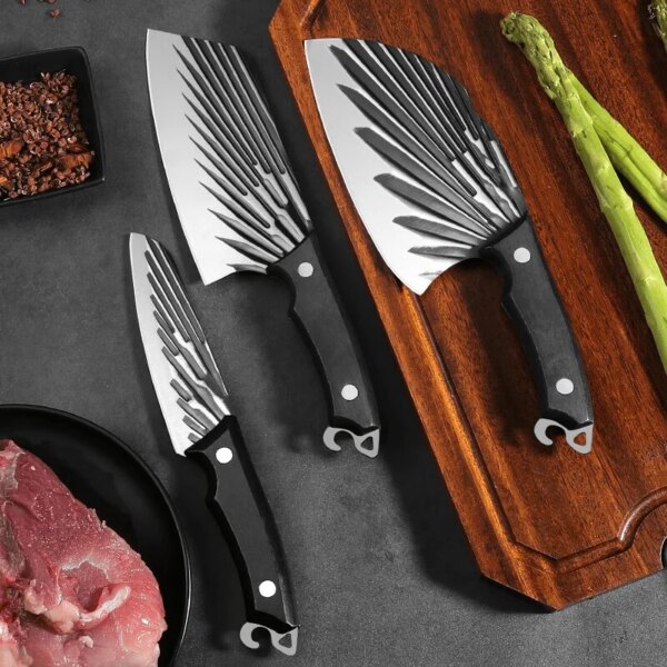 Forged kitchen knife household knife set, kitchen stainless steel kitchen knife, fruit knife, chef specific bone chopping knife