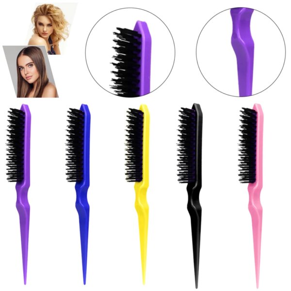 Hair Comb Professional Fluffy Hair Brush Salon Hairdressing Combs Slim Line ABS Teasing Back Hair Styling Tools Hairbrush