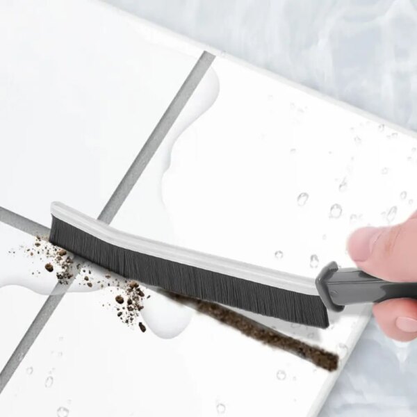 Handle Small Tile Narrow Joints Household Crevices Floor Lines/Gap Cleaning Brush Stiff Bristles Scrubber Grout Cleaner