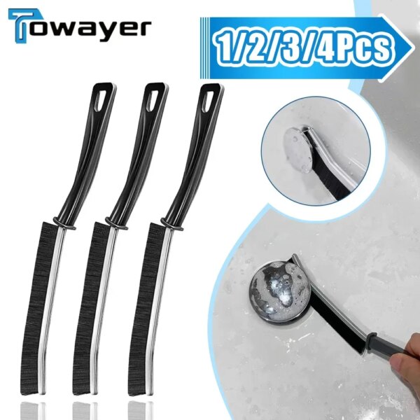 Hard-Bristled Crevice Cleaning Brush Kitchen Toilet Dead Angle Scrubber Corner Tile Grout Joints Crevice Cleaning Brush Tools