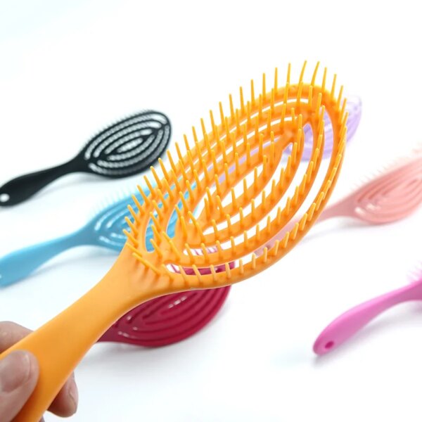 Hollow Out Hair Comb Detangling Hair Brush Large Plate Massage Combs Hollow Hair Brushes Barber Comb Salon Styling Tools