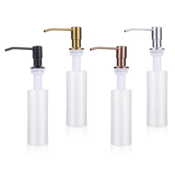 Kitchen Sink Soap Dispenser Lotion Storage Bottle Detergent Liquid Hand Wash Pump Stainless Steel Lotion Storage Bottle Supplies