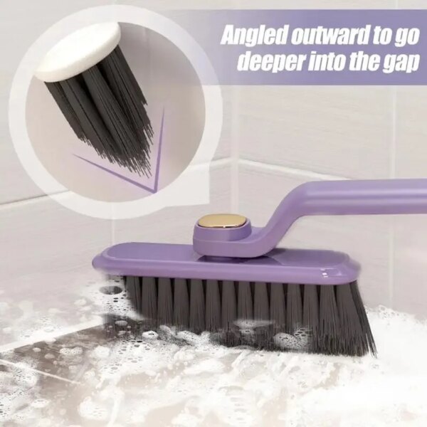 Multi Function Rotating Crevice Cleaning Brush Kitchen Toilet Tile Joints Dead Angle Gap Cleaner Brush 360° No Dead Corner Space