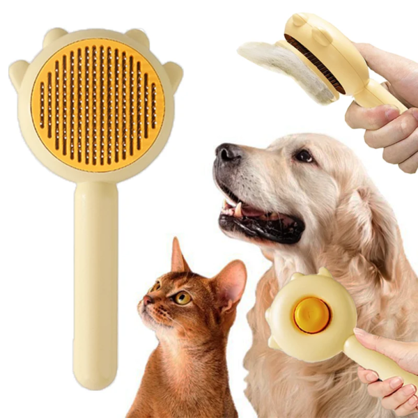 Pet Dog Hair Brush Cat Comb Pet Grooming Needle Brush Pet Hair Remover Brush Magic Massage Comb Cat Dog Cleaning Care Brush