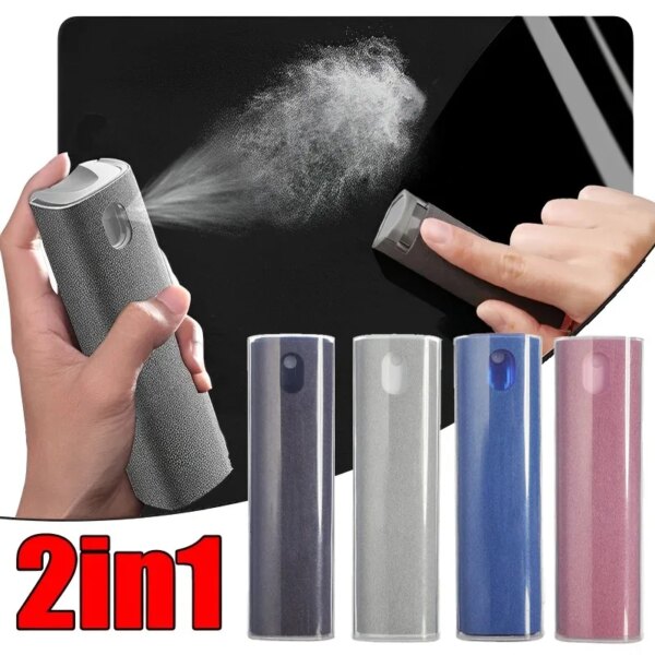 Phone Screen Cleaner Spray Computer Mobile Phone Screen Dust Remover Tool Car Microfiber Cleaning and Polishing Tool