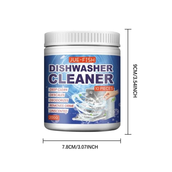 Reliable Dishwasher Cleaning Tablets Maintain Hygienic Dishwasher1Bottle/2Bottle E9LD