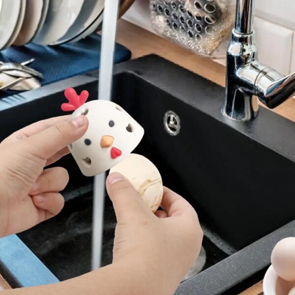 Silicone Egg Brush Flexible Egg Washer Eggshell Cleaner Egg Cleaning Tool Fresh Eggs Gadget For Home Farm Kitchen Accessories