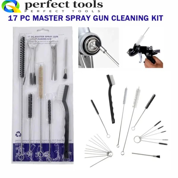 Spray gun cleaning kits brushes stainless steel needles air brushes auto hardware spray guns cleaning tools