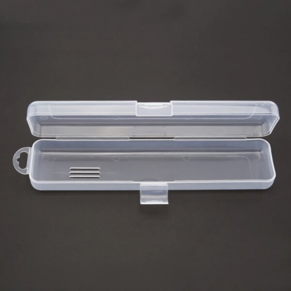 Transparent Flip Portable Internal Length Tableware Storage Box for Cutlery Kit Travel Tableware Case