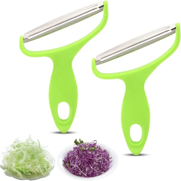 Wide Mouth Peeler Vegetables Fruit Stainless Steel Knife Cabbage Graters Salad Potato Slicer Kitchen Accessories Cooking Tools