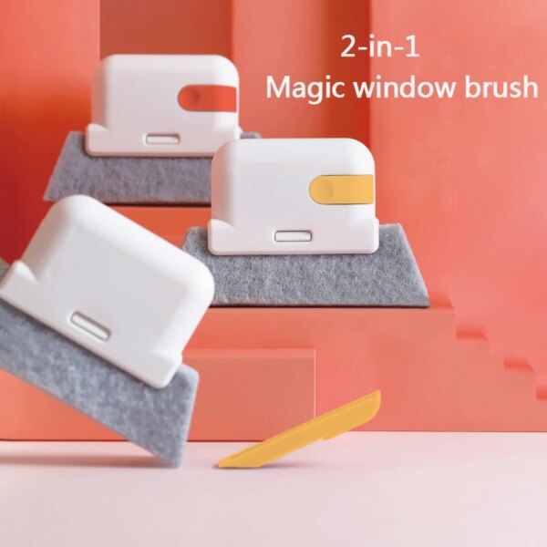 Window Groove Cleaning Washing Brush Sliding Door Track Slot Kitchen Cleaning Cloth Tools Hand-held detachable Crevice Cleaner