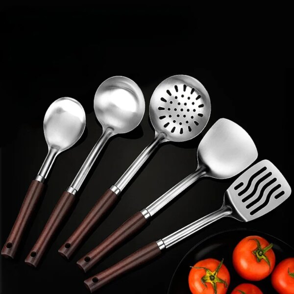 XTL Cooking tools 6-piece set! Spoon, colander, spatula! Comes with stand for better storage!